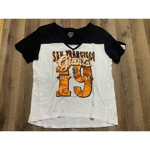 Genuine Merchandise Shirt, Women's Size XL, V-neck, San Francisco Giants 1958